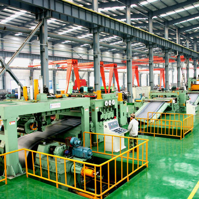 Línea automática de corte transversal para bobina de acero laminada en caliente a 101500*13225*1100mm Tamaño