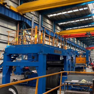 Línea de nivelación y corte transversal para bobinas de acero laminadas en caliente de 10-25 mm de espesor de material