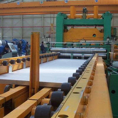 Línea de corte a longitud para la producción de desenrollamiento y afeitado de planchas metálicas