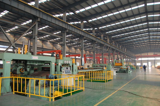 Línea automática de corte transversal para bobina de acero laminada en caliente a 101500*13225*1100mm Tamaño