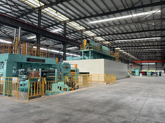 Línea de producción de corte cruzado de bobina de acero de 35T con velocidad de corte de 20-40m/min