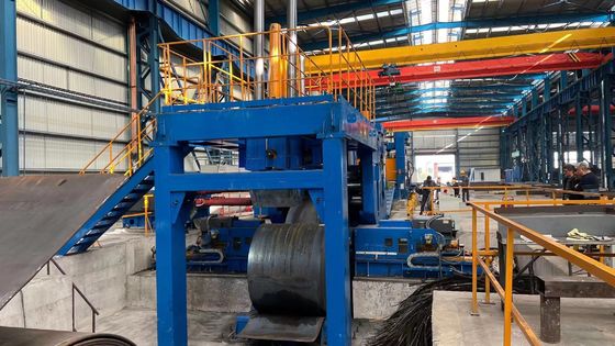 Máquina para cortar placas de acero con componentes centrales PLC y velocidad de corte 0-20 m/min