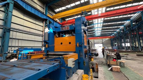 Línea de nivelación y corte transversal para bobinas de acero laminadas en caliente de 10-25 mm de espesor de material