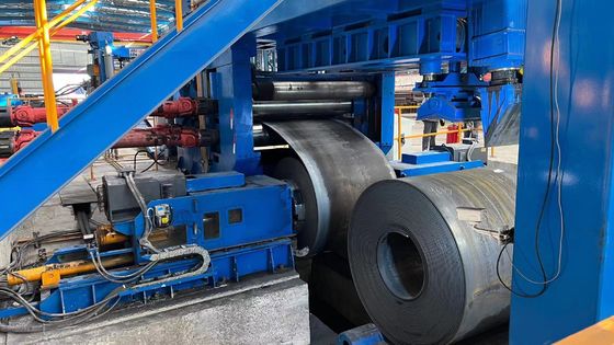 Línea de nivelación y corte transversal para bobinas de acero laminadas en caliente de 10-25 mm de espesor de material
