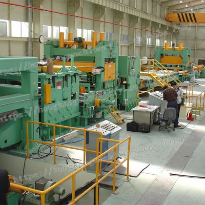 Línea de nivelación y corte transversal de bobinas de acero de picado laminado en caliente para grosor de 3 mm-13 mm
