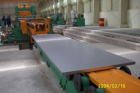 Línea de nivelación y corte transversal de bobinas de acero de picado laminado en caliente para grosor de 3 mm-13 mm