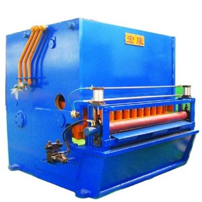 Máquina de corte de acero con capacidad de corte transversal de longitud fija y accionamiento por caja de engranajes