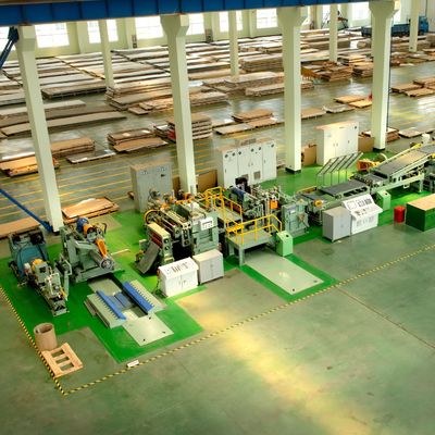 Línea de producción de cizallas voladoras de bobinas metálicas de minería energética con velocidad de corte de 0,3-2,5x800