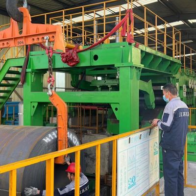 Desenrollador de bobina de acero controlado por PLC y corte a línea de longitud Alta productividad