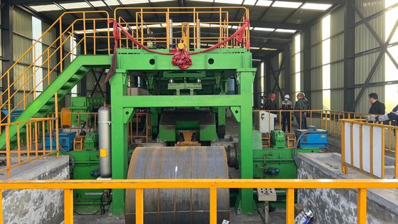 Desenrollador de bobina de acero controlado por PLC y corte a línea de longitud Alta productividad