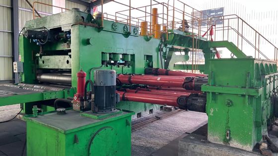 Desenrollador de bobina de acero controlado por PLC y corte a línea de longitud Alta productividad