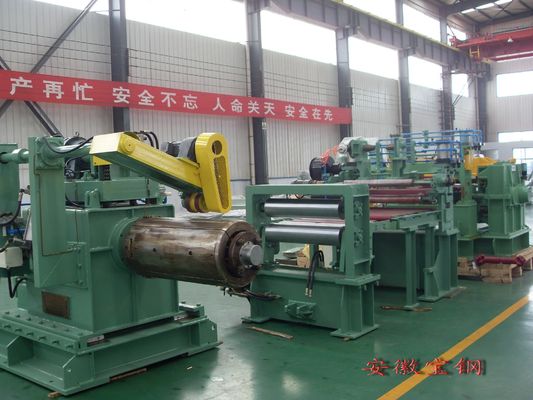 Máquina de corte de bobinas de acero de desenrollamiento, nivelación y afeitado 380v Voltado 35 kg Peso
