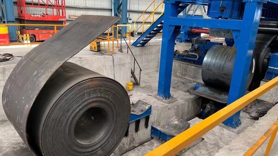 20-40m/min Velocidad de corte Línea de producción de corte de bobinas metálicas para chapa media y gruesa