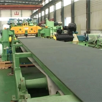 Máquina de aplanamiento y corte transversal de láminas de acero con desenrollador de alimentación de rectificador
