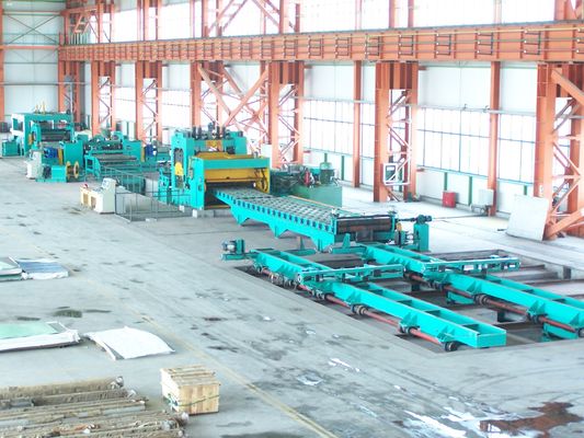 Desenrollador de bobina gruesa de molino de acero con tecnología de corte automático y control de longitud