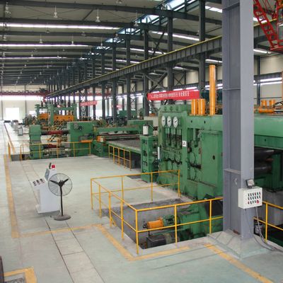 Trabajos de construcción Línea de producción de desenrollamiento y nivelación de bobinas metálicas con control PLC