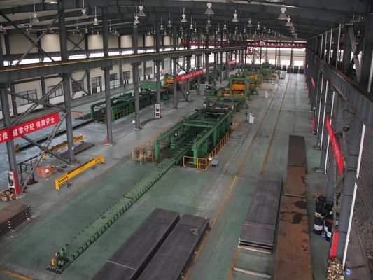 Trabajos de construcción Línea de producción de desenrollamiento y nivelación de bobinas metálicas con control PLC