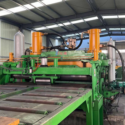 Línea de producción de desenrollamiento y nivelación de cortes de chapa de 380V para un peso de bobina de 35T