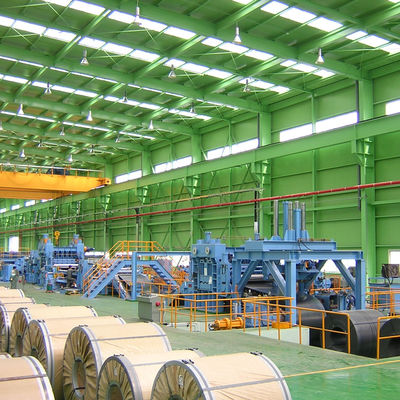 Línea de apilamiento de recubrimiento y nivelación de bobinas de acero inoxidable con alta productividad