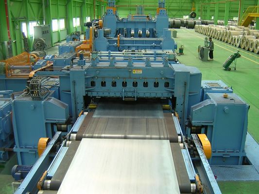 Línea de apilamiento de recubrimiento y nivelación de bobinas de acero inoxidable con alta productividad