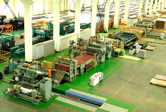 Línea de producción de cizallas móviles para nivelación de alta precisión Peso de bobina 28T