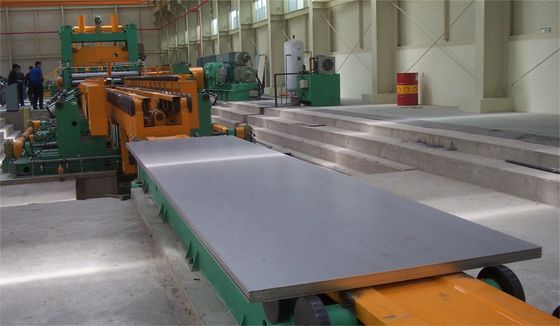 Línea de corte a longitud para la producción de desenrollamiento y afeitado de planchas metálicas